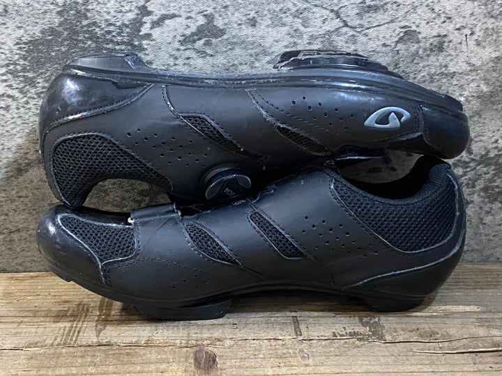 KG387 ジロ GIRO SAVIX ビンディングシューズ 黒 SPD EU40 ペン字あり