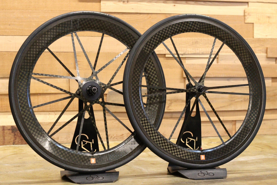 マッドファイバー MADFIBER TUBULAR カンパニョーロ 12/11S カーボン チューブラー ホイールセット 【立川店】