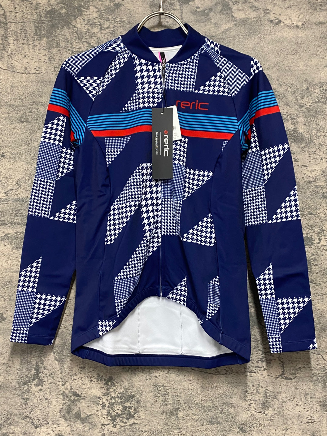 JV976 レリック reric Women's Sugar Long Sleeve Jersey 長袖サイクルジャージ 紺 M 裏起毛 レディース