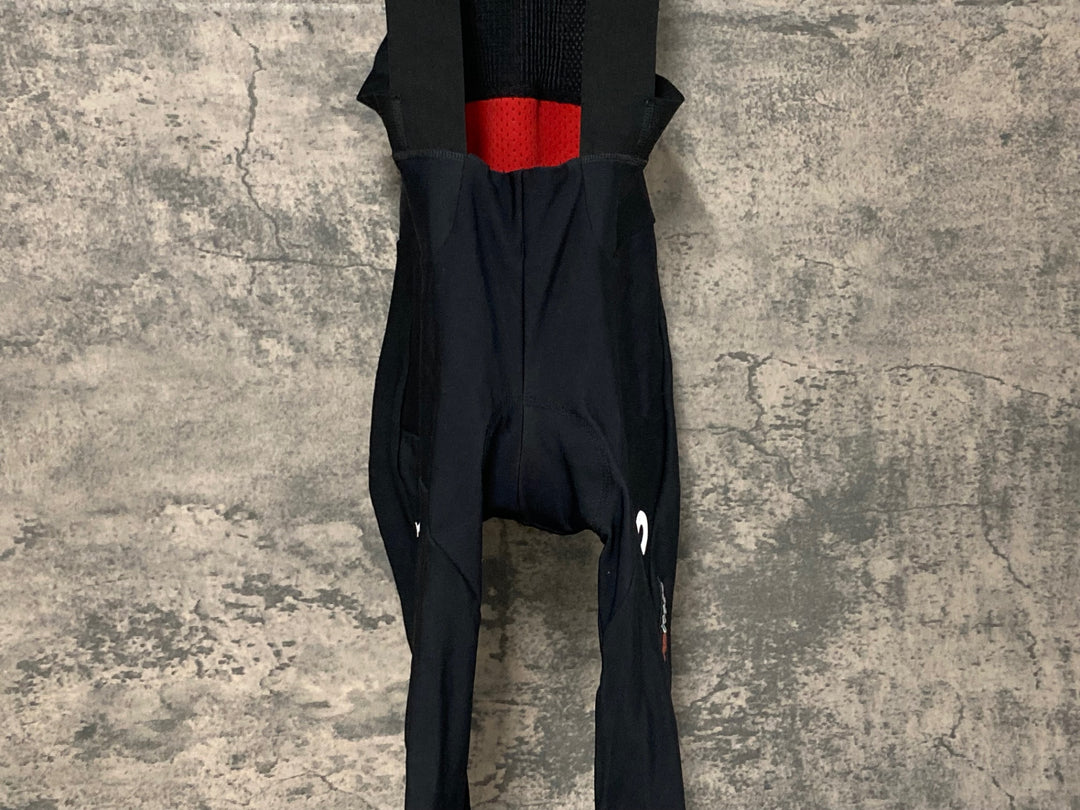 JV729 カステリ CASTELLI ロッソコルサ ROSSO CORSA チームイネオス TEAM INEOS ビブタイツ 裏起毛 黒赤 M
