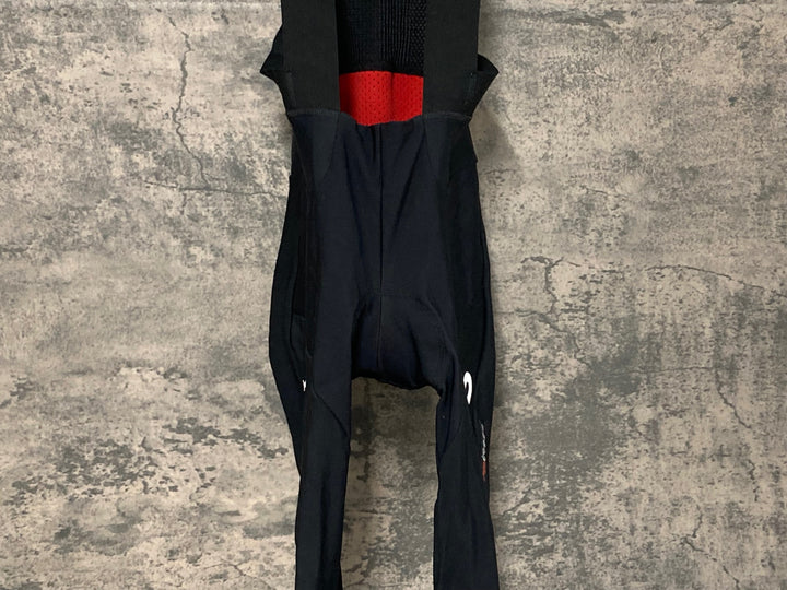 JV729 カステリ CASTELLI ロッソコルサ ROSSO CORSA チームイネオス TEAM INEOS ビブタイツ 裏起毛 黒赤 M