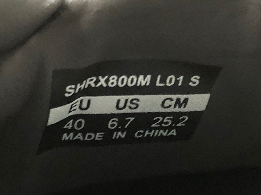 JY810 シマノ SHIMANO SHRX800M L01 S ビンディングシューズ 2穴 黒 EU40 ※一部剥がれ