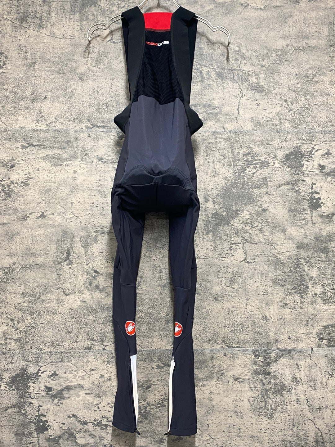 JY242 カステリ CASTELLI ビブタイツ カーキ色 S 裏起毛