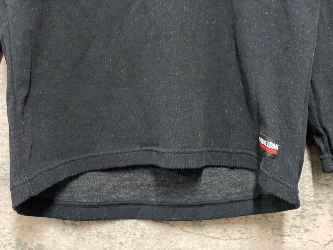 KB080 パールイズミ PEARL iZUMi 長袖 ベースレイヤー 黒 M 裏起毛