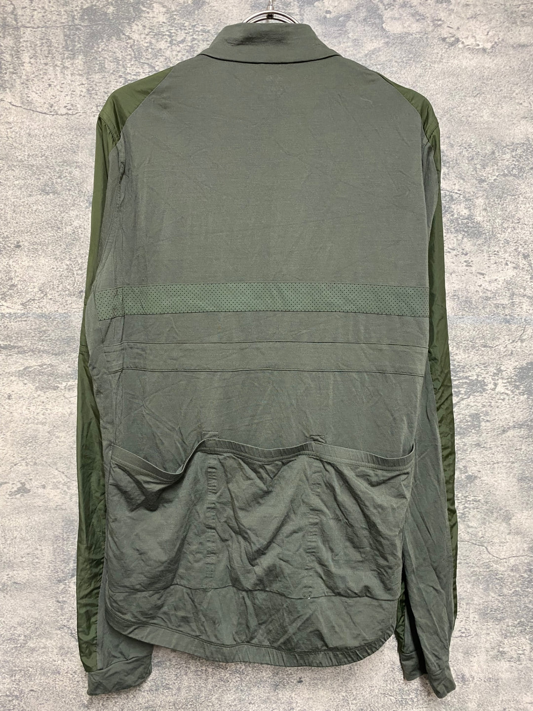 JP267 ラファ Rapha LONG SLEEVE BREVET WINDBLOCK JERSEY 長袖 サイクルジャージ カーキ XL