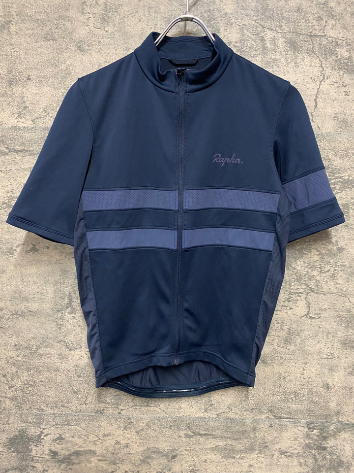 JS652 ラファ Rapha MEN'S BREVET JERSEY 半袖 サイクルジャージ 黒 M