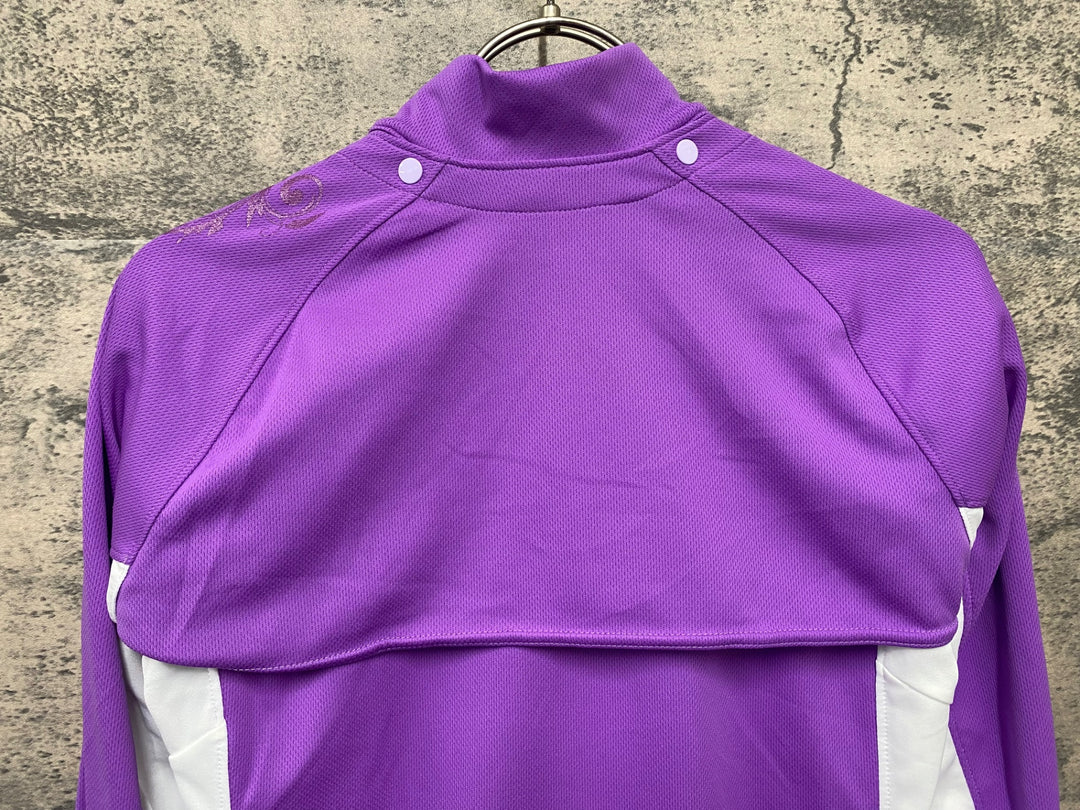 KD217 パールイズミ PEARL iZUMi UVロングスリーブジャージ 半袖/長袖 サイクルジャージ  着脱式 紫 M