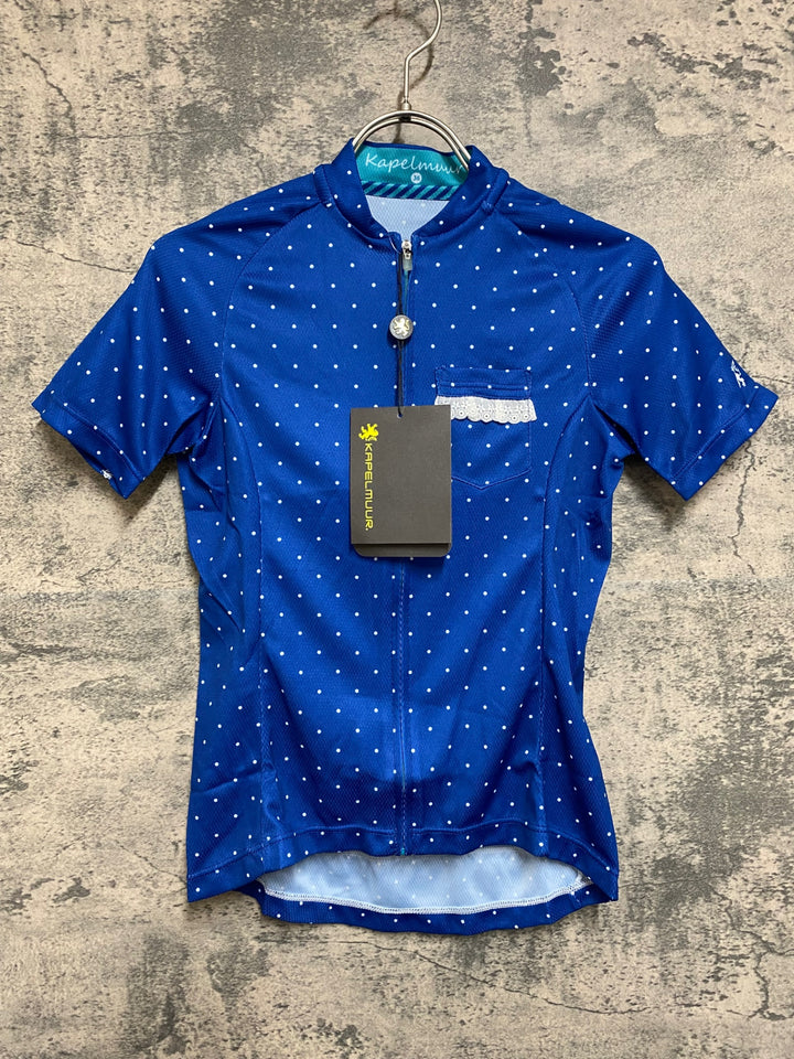 JO878 カペルミュール KAPELMUUR 半袖 サイクルジャージ ネイビー ドット 36 レディース