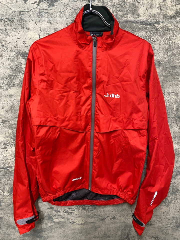 KD872 dhb 長袖 レインジャケット 赤 M