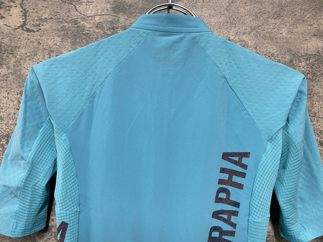 JG328 ラファ Rapha PRO TEAM GRAVEL JERSEY 半袖 サイクルジャージ 水色 XS