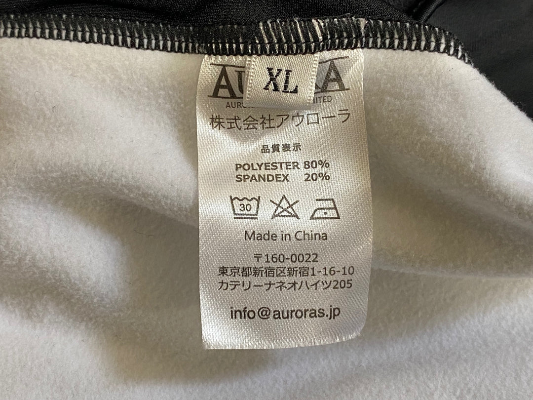 KB812 アウローラ AURORA ビブタイツ 黒 XL 裏起毛 ろんぐらいだぁすとーりーず！