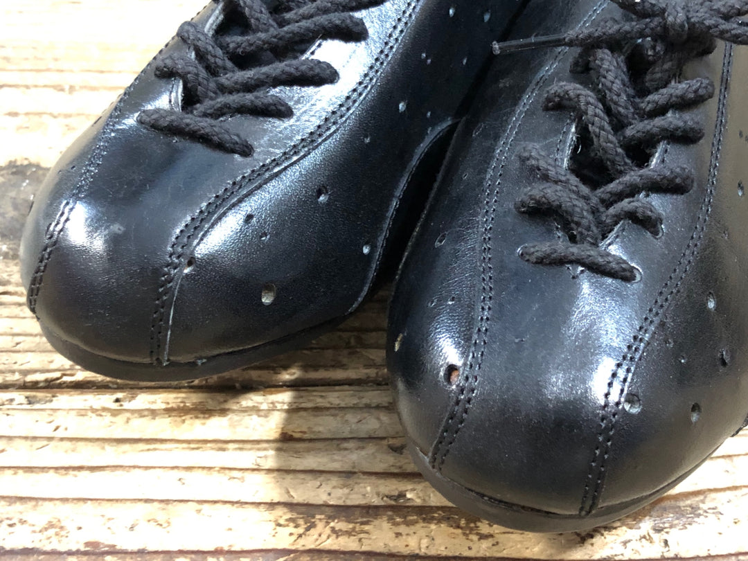KJ375 フジタ FUJITA Racer SHOES ビンディングシューズ 黒 5 1/2 ビンテージ