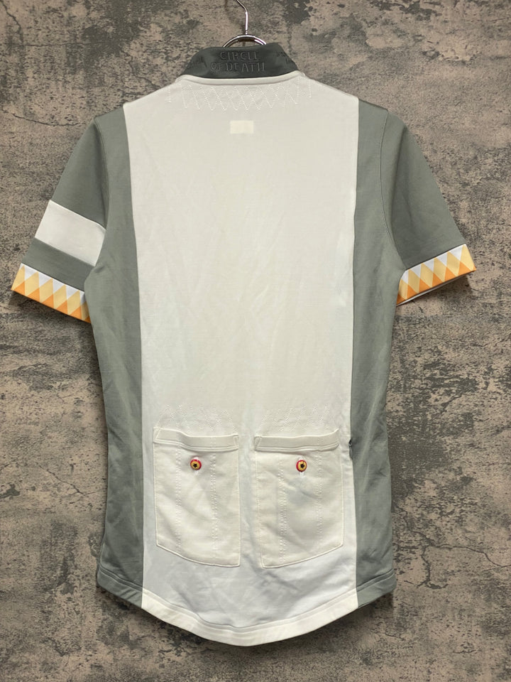 JI229 ラファ Rapha CIRCLE OF DEATH JERSEY 半袖 サイクルジャージ 白 M