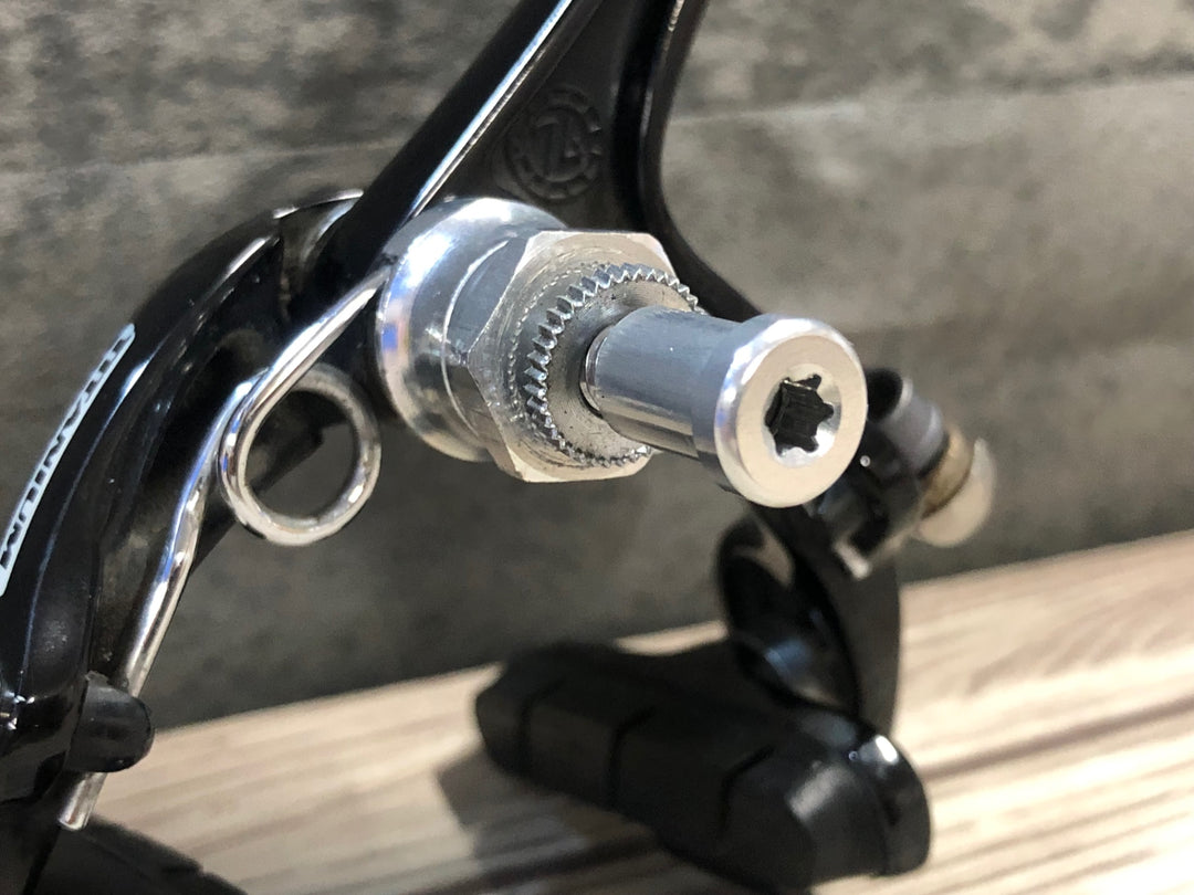 JT136 カンパニョーロ CAMPAGNOLO レコード RECORD TITANIUM キャリパーブレーキ リア ブラック