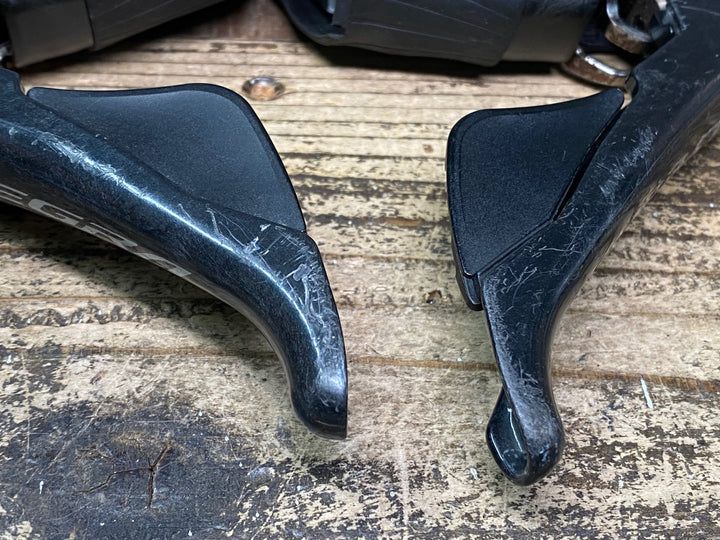 JJ092 シマノ SHIMANO アルテグラ ULTEGRA ST-R8020 STIレバー 2x11S ※クランプ欠品,レバー削れ,ブラケット破れ劣化,クラックのためジャンク