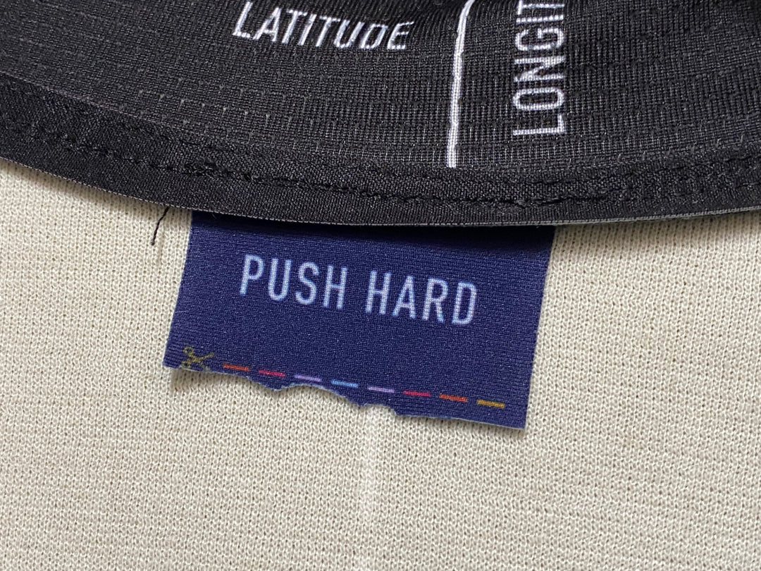 JZ326 プッシュハード PUSH HARD 長袖 サイクルジャージ 茶色 サイズ不明 ※ほつれ タグカットあり