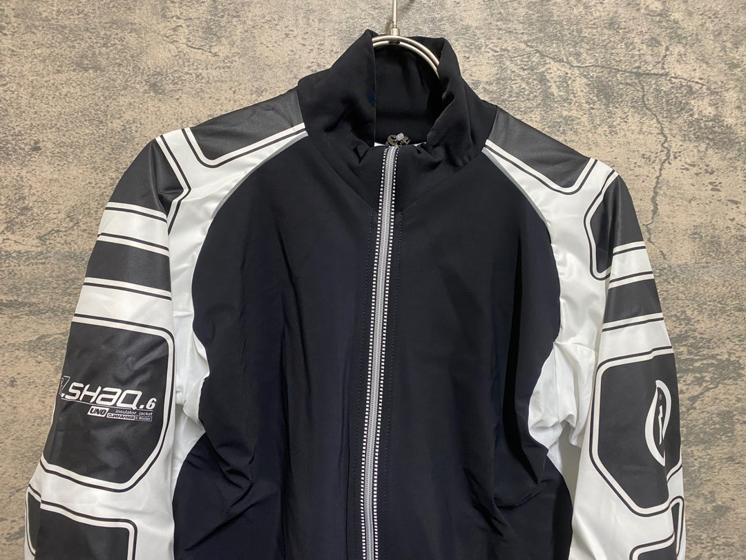 JQ935 アソス ASSOS iJ.shaq Uno 長袖 サイクルジャケット 白 黒 M 裏起毛