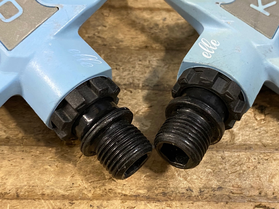 KC082 ルック LOOK ケオクラシック KEO CLASSIC ビンディングペダル スチールシャフト 水色
