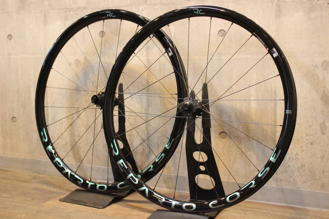 決算SALA ビアンキ BIANCHI RC 33R CERAMITECH WHEELSET DISC カーボン チューブレスレディ ホイールセット シマノ 11/12S 21C【名古屋店】