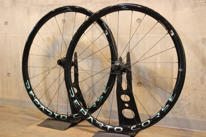 決算SALA ビアンキ BIANCHI RC 33R CERAMITECH WHEELSET DISC カーボン チューブレスレディ ホイールセット シマノ 11/12S 21C【名古屋店】