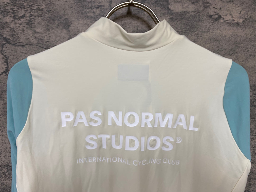 JY484 パスノーマルスタジオ PAS NORMAL STUDIOS Mechanism Long Sleeve Jersey 長袖 サイクルジャージ ホワイト グリーン M