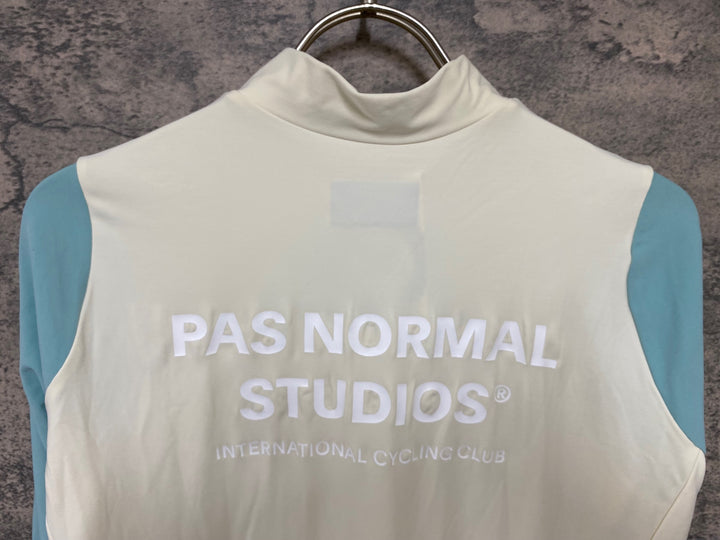 JY484 パスノーマルスタジオ PAS NORMAL STUDIOS Mechanism Long Sleeve Jersey 長袖 サイクルジャージ ホワイト グリーン M
