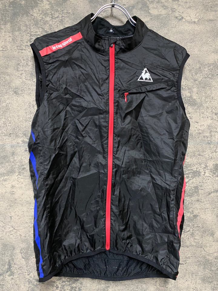 KC851 ルコックスポルティフ le coq sportif サイクルベスト ジレ 黒 L