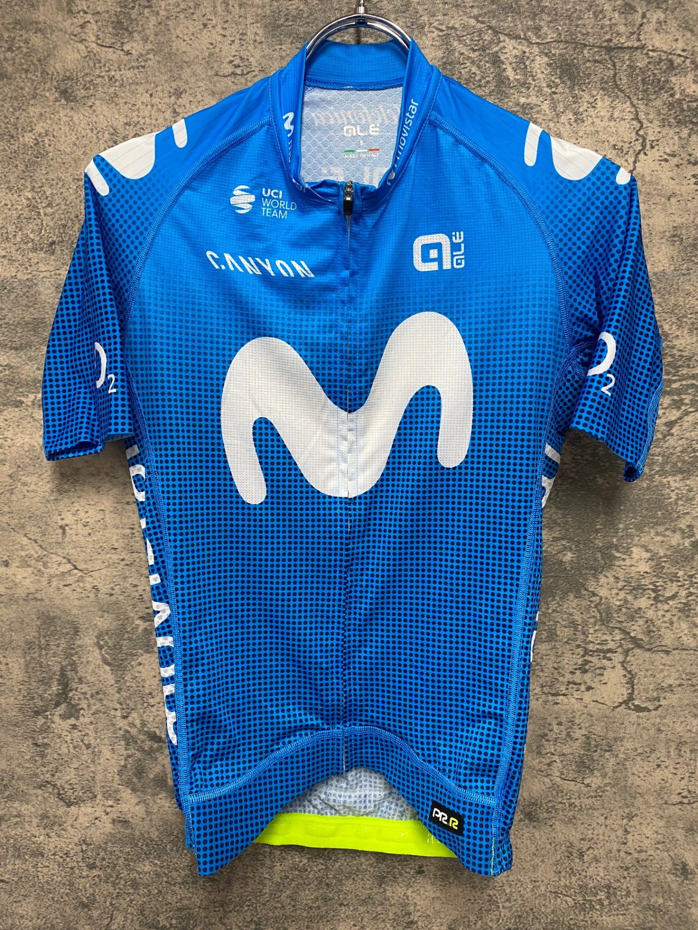 Canyon ALE Movistar サイクルジャージ 青 JP960 アレ ALE PR.R モビスター Movister 半袖サイクルジャージ 青 S