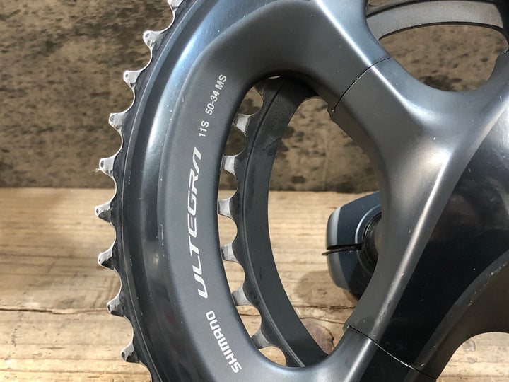 JO699 ジャイアント GIANT Power Pro 2-R/ L パワーメーター クランクセット SHIMANO ULTEGRA FC-R8000 172.5mm 50/34T サイコンとの接続確認済 ケーブルセット
