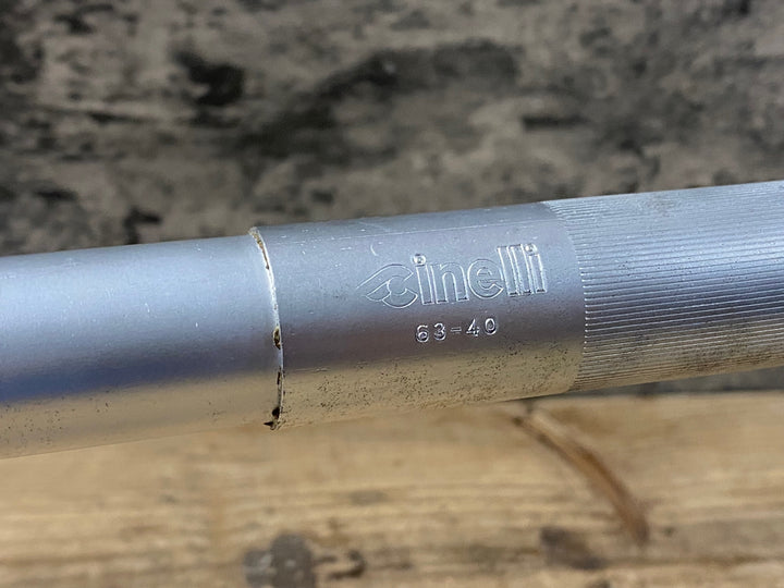KH951 チネリ CINELLI カンピオーネデルモンド CAMPIONE DEL MONDO ドロップハンドル Φ26.2 エンドC-C400mm シルバー