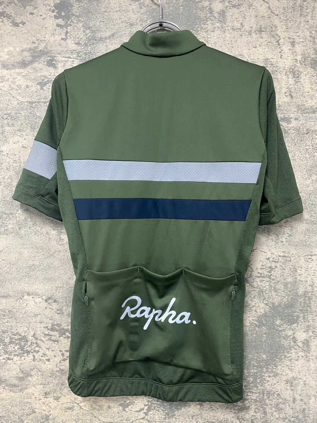 JH762 ラファ Rapha BREVET LIGHT WEIGHT JERSEY 半袖サイクルジャージ 緑 XS