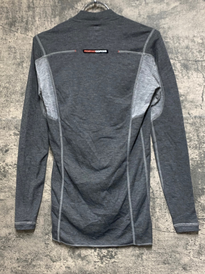 JV453 カステリ CASTELLI 長袖 ベースレイヤー グレー S 裏起毛