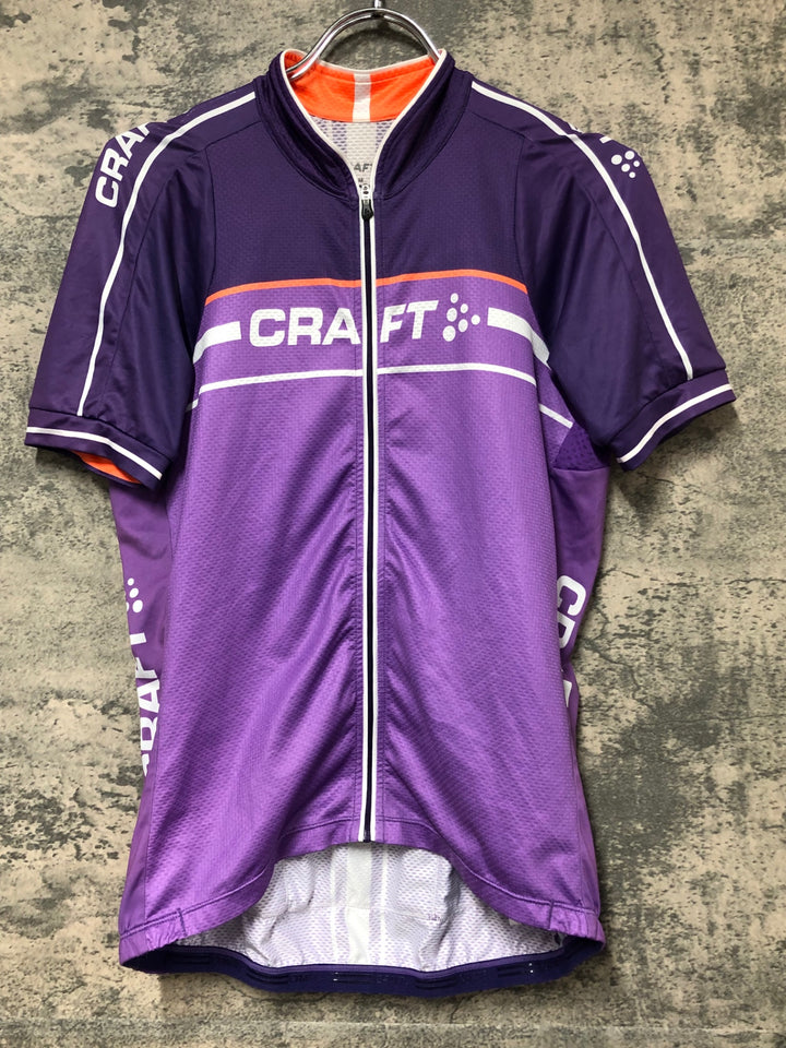 JS756 クラフト CRAFT 半袖 サイクルジャージ M 紫
