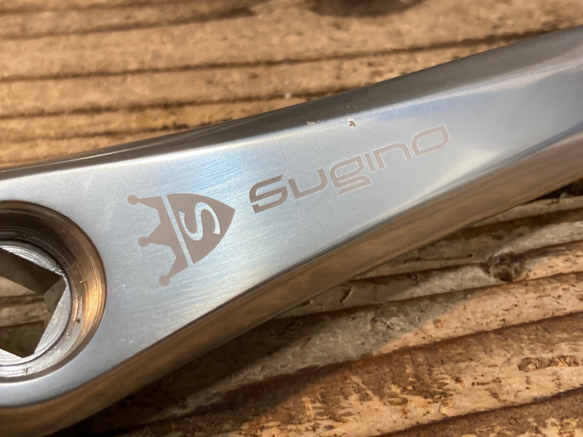 JN750 スギノ Sugino MIGHTY TOUR クランクアーム シルバー 160mm