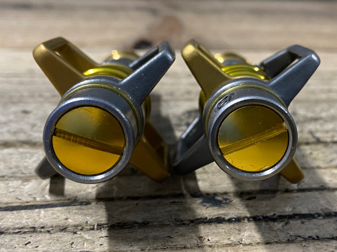 KP111 クランクブラザーズ Crankbrothers エッグビータ Eggbeater 11 ビンディングペダル シルバー ゴールド