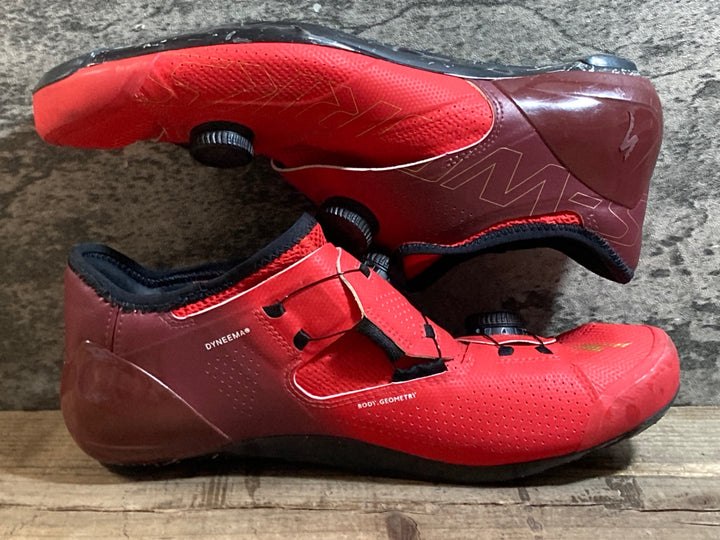 KE450 スペシャライズド SPECIALIZED S-WORKS ARES ビンディングシューズ SPD-SL EU42 赤
