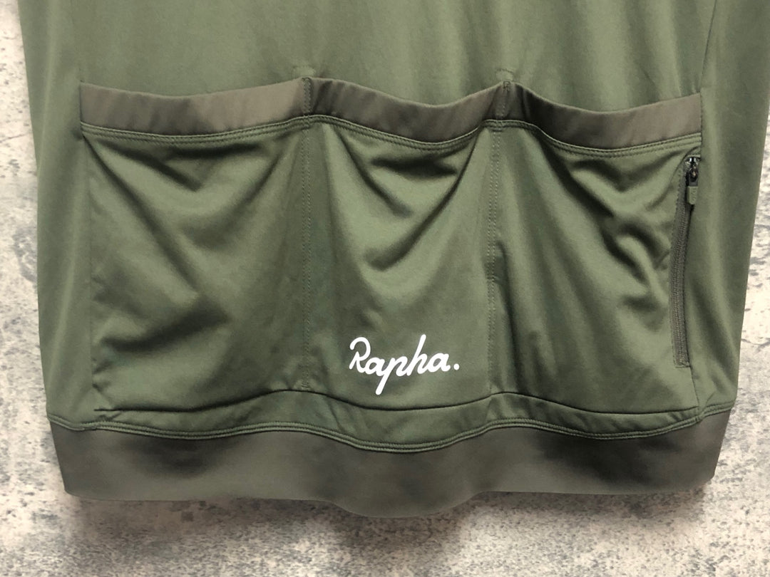 KN295 ラファ Rapha MEN'S CORE JERSEY 半袖 サイクルジャージ カーキ XXL