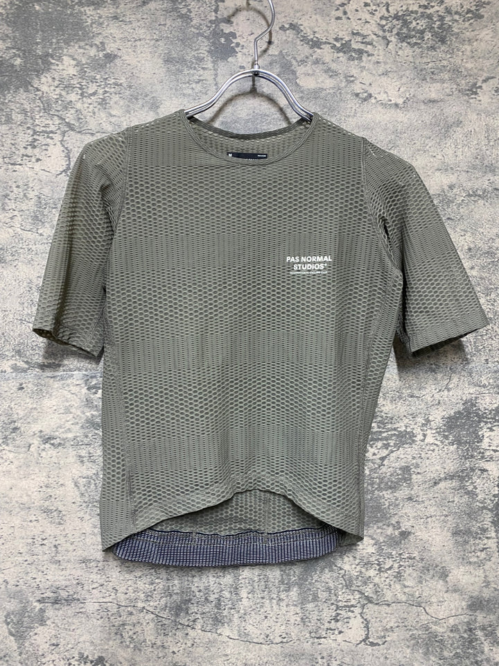 KJ285 パスノーマルスタジオ PAS NORMAL STUDIOS Men's Mechanism Pro Zipless Jersey 半袖 サイクルジャージ グレー M