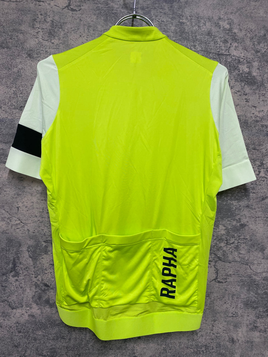 JW153 ラファ RAPHA PROTEAM TRAINING JERSEY 半袖 サイクルジャージ Mサイズ 黄緑 蛍光