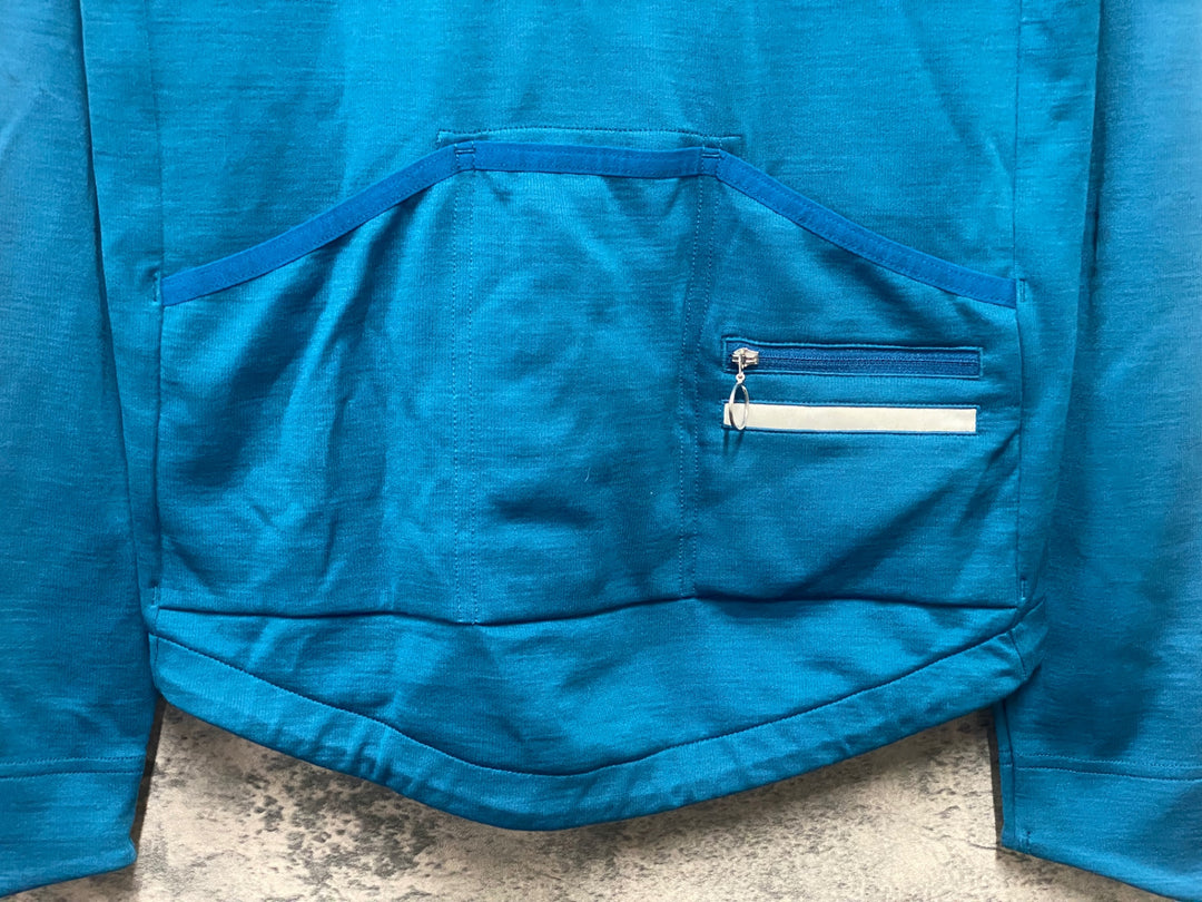 KC036 ラファ Rapha LONG SLEEVE JERSEY 長袖 サイクルジャージ ターコイズ M
