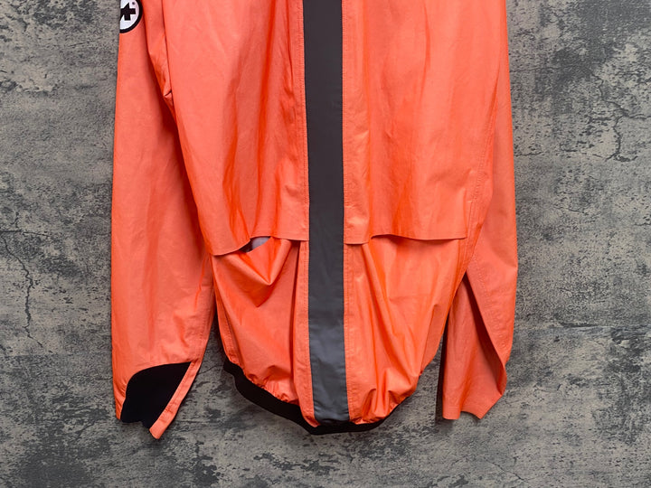 JX337 アソス ASSOS EQUIPE RS schlosshund Rain Jacket EVO 長袖 レインジャケット オレンジ M