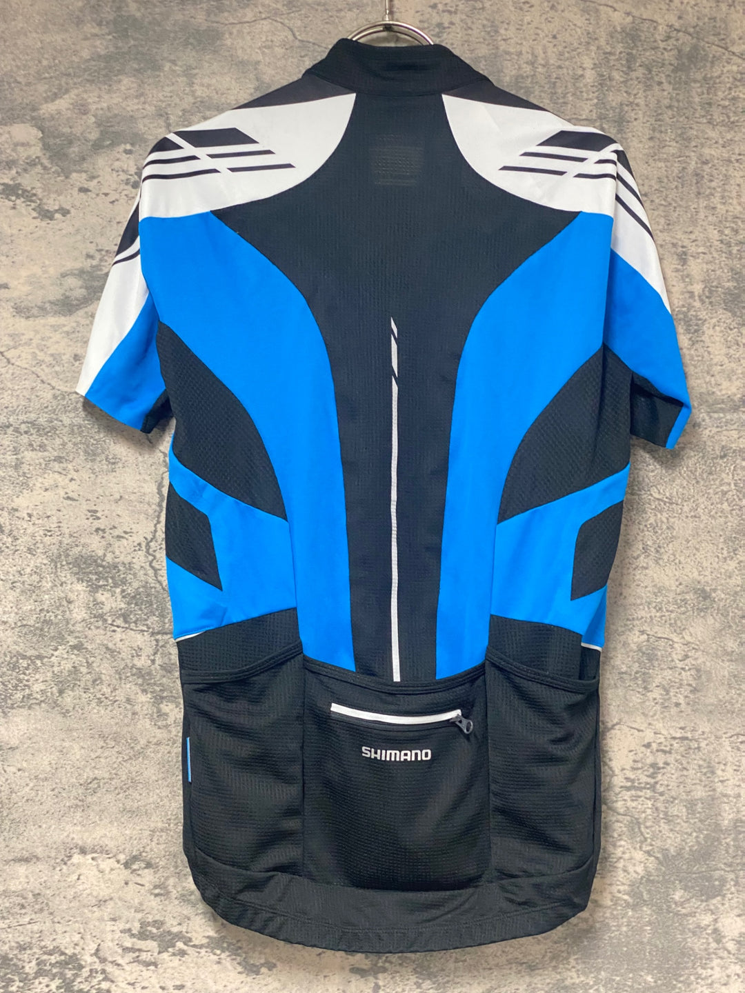 KK241 シマノ SHIMANO 半袖 サイクルジャージ 黒 青 M