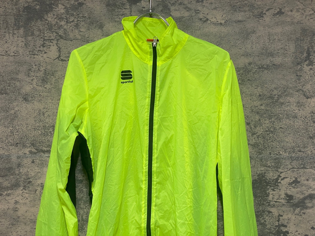 KD955 スポーツフル sportful 長袖 ウィンドブレーカー 黄 L