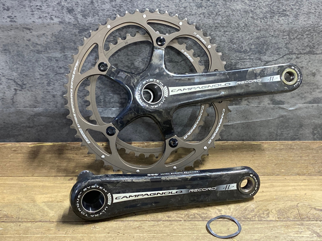 KJ904 カンパニョーロ CAMPAGNOLO RECORD FC9-RE292C クランクセット ウルトラトルク 52/39T 172.5mm 11s