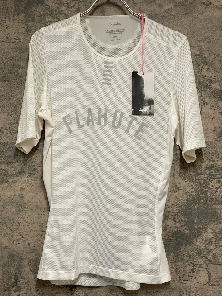 KL116 ラファ Rapha PRO TEAM BASE LAYER SHORT SLEEVE 半袖 ベースレイヤー 白 L