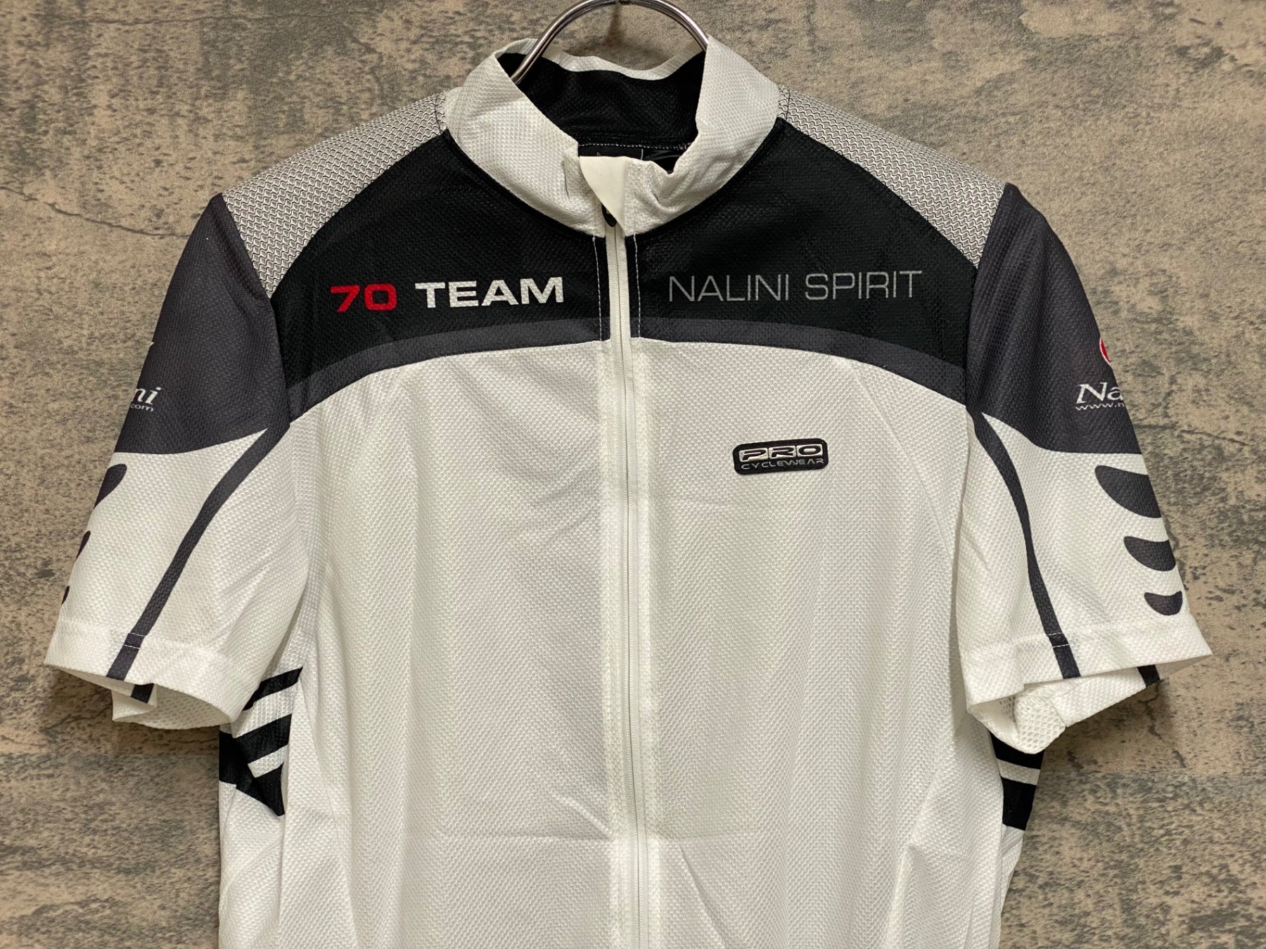 KF346 ナリーニ Nalini 70TEAM 半袖 サイクルジャージ 白 黒 M – BICI