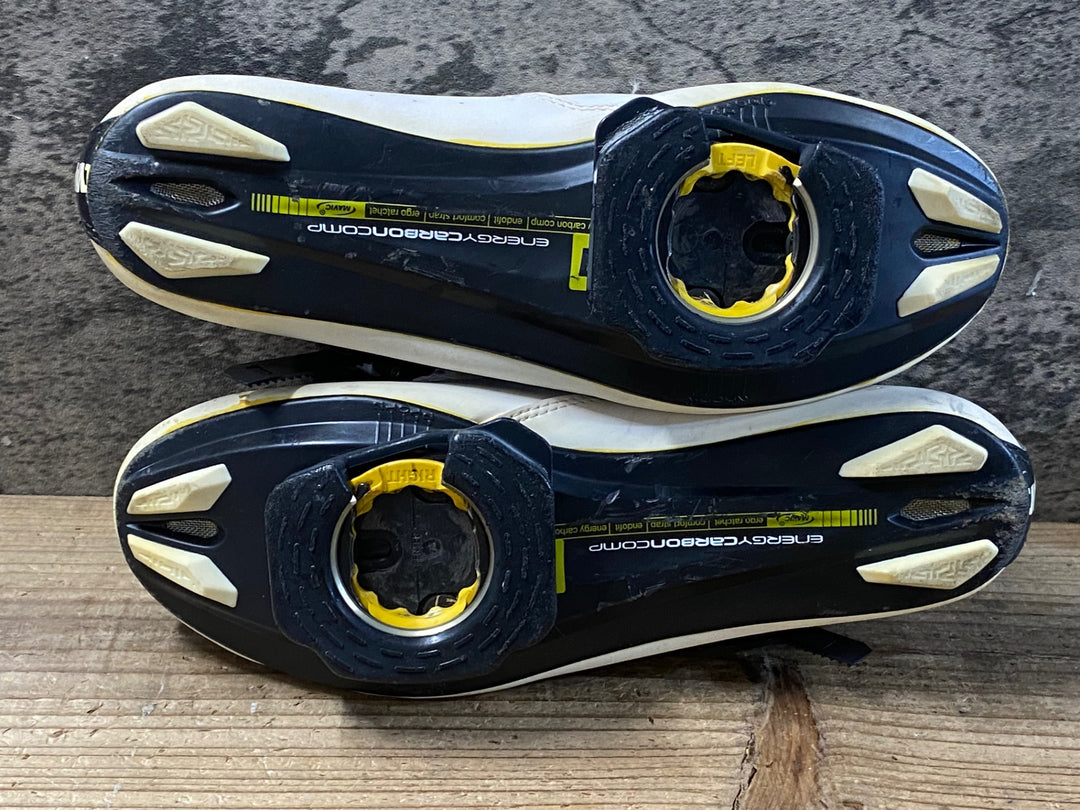 KG506 マヴィック MAVIC キシリウム KSYRIUM ELITE ビンディングシューズ 白 3穴 EU42 ※汚れ