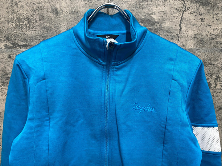 JZ508 ラファ RAPHA WINTER JERSEY 長袖 サイクルジャージ S 水色