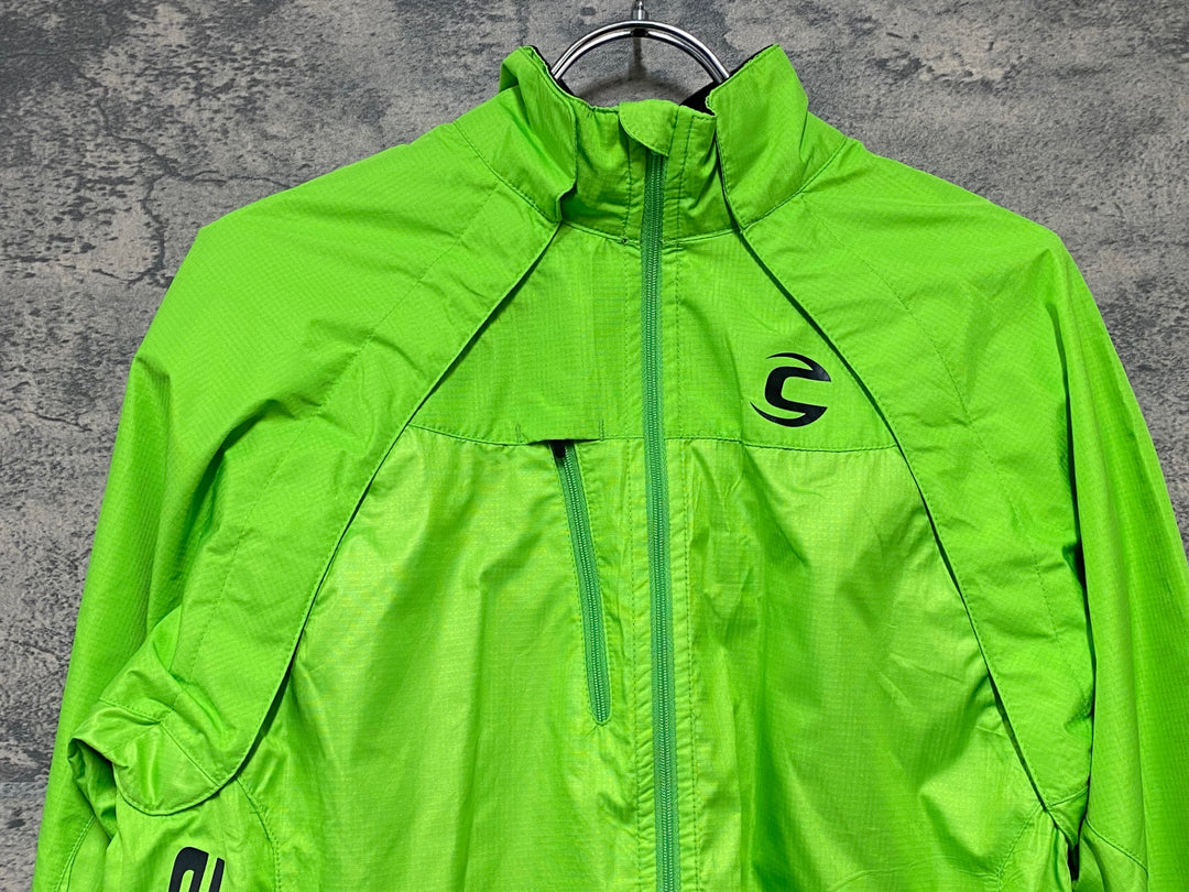 KE114 キャノンデール CANNONDALE モーフィスシェル 長袖 ウィンドブレーカー 黄緑 L/G
