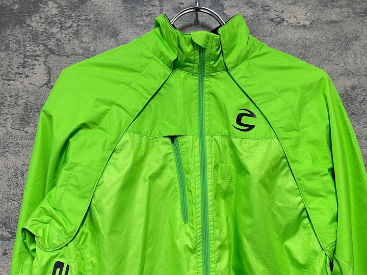 KE114 キャノンデール CANNONDALE モーフィスシェル 長袖 ウィンドブレーカー 黄緑 L/G